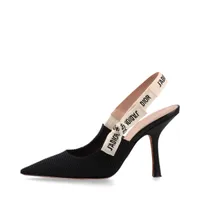 クリスチャンディオール メッシュ×レザー パンプス 37D レディース