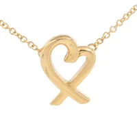 ティファニー チェーンクロスハート アメジスト ネックレス 750(YG