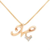 アイファニーネックレス アイファニー ダイヤモンド クロス デザイン ネックレス K18YG 箱付