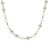 ティファニー トルセード ネックレス 925×パール 216.2g ホワイト