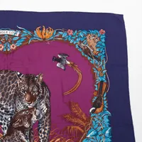 エルメス カレジェアン JUNGLE LOVE ジャングルラブ スカーフ カシミヤ