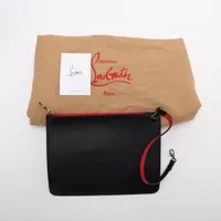 クリスチャンルブタン スパイクスタッズ カバタ レザー トートバッグ