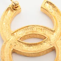 シャネル ココマーク 174 ブローチ GP×ラインストーン ゴールド