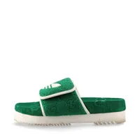 美品✨ グッチ アディダス レザー ファブリック 37 サンダル トレフォイル 美品✨ グッチ アディダス レザー ファブリック 37 サンダル