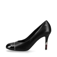 シャネル ココマーク チェーン レザー パンプス 36C レディース