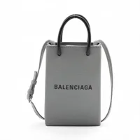 バレンシアガ ハンドバッグ サンデー レザー グレー BALENCIAGA ザ サンデー ニコラ期 クラシック レザートート