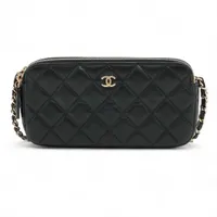 CHANEL チェーンウォレット ラムスキン マトラッセ ココマーク 27番台 CHANEL（シャネル） （未使用 展示品）シャネル マトラッセ ココマーク