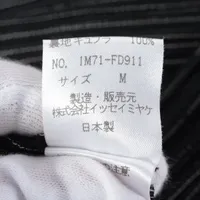 イッセイミヤケ ポリエステル ジャケット M レディース ブラック IM71