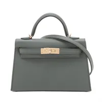 エルメス ミニケリー2 20 セリエ ヴォーマダム グリパンタン シルバー