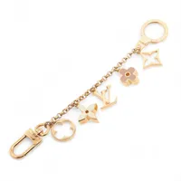 ヴィトン M60071 ポルトクレシェンヌ キーホルダー メタル ゴールド