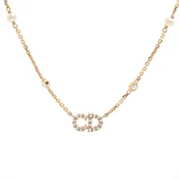 ディオール Lucky Dior ラッキー ディオール ネックレス GP×ライン