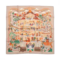 エルメス カレ90 La Maison des Carres メゾンデカレ スカーフ シルク