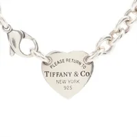 美品 ティファニー ネックレス ハートロック リターントゥ シルバー 925 中古】 ティファニー ネックレス リターントゥティファニー ハート
