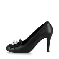 シャネル ココマーク ターンロック レザー×パテント ストラップ