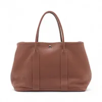 ❤お得なお品❤ガーデンパーティPM ブラウンｘベージュ トワル エルメス □Ｐ HERMES エルメス ガーデンパーティ 36 PM エトープ ネゴンダ/トワル