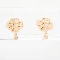 ティファニー ペーパーフラワー タンザナイト ダイヤ ピアス Pt950 7.4