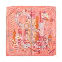 エルメス カレ90 LE LABOR ATOIRE DU TEMPS 時の実験室 スカーフ