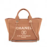 シャネル マドモアゼル キャンバス トートバッグ プリヴェ展 ホワイト