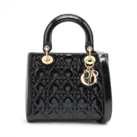 クリスチャンディオール レディディオール カナージュ パテントレザー