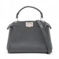 フェンディ　セレリア　ピーカブー　ミニ　ショルダーバッグ　2way グレー snt-05602_10.jpg