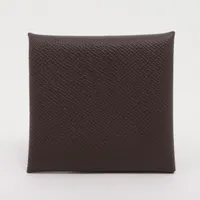 エルメス バスティア ヴォーエプソン コインケース ショコラ シルバー