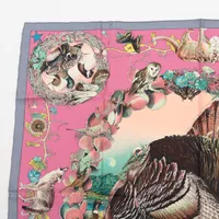 エルメス カレ90 FAUNE ET FLORE DU TEXAS TEXAS WILDLIFE テキサス