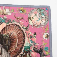 エルメス カレ90 FAUNE ET FLORE DU TEXAS TEXAS WILDLIFE テキサス