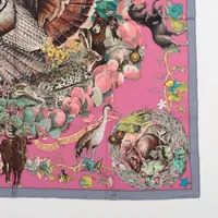 エルメス カレ90 FAUNE ET FLORE DU TEXAS TEXAS WILDLIFE テキサス