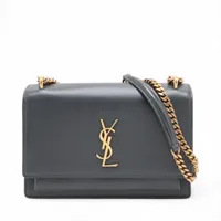 ドルチェ&ガッバーナ ディボーション レザー チェーンショルダーバッグ