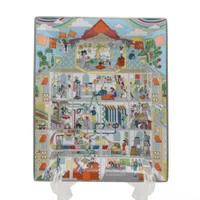 シャネル ロゴ 小物入れ 陶器 ブラック ノベルティ ペン立て メイク