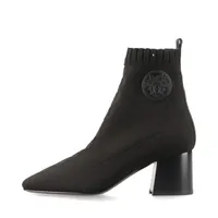 極美品✨️HERMES ジェナ60 ニット レザー ロゴ ショートブーツ 黒 ショートブーツ 《ジェナ》 60 - ブラック | Hermès - エルメス-公式サイト