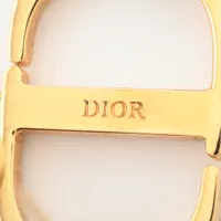 ディオール Petit CD プチCD ブローチ GP×ラインストーン×フェイク