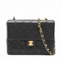 シャネル ミニマトラッセ20 ラムスキン シングルフラップ シングル