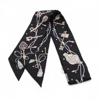 エルメス ツイリー LES CLES 鍵 ツイリー シルク ブラック A3276036