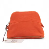 エルメス トルッス パルミール ミニ キャンバス ポーチ レッド