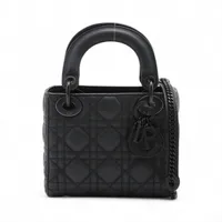 クリスチャンディオール レディディオール カナージュ ナイロン×レザー