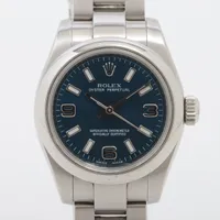 ロレックス オイスターパーペチュアル26 176200 SS SS AT 青文字盤 あまりごま2
