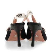 Christian Dior J'ADIOR Leather x fabric Open-toe Pumps 38D Ladies