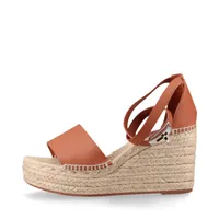 エルメス レジェンド レザー ウェッジソールサンダル 35 レディース