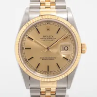 ロレックス デイトジャスト36 16233 SS×YG SS×YG AT シャンパン文字盤