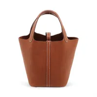 Hermès Picotin Lock 18 PM Barenia Faubourg Fauve Silver Metal