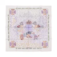 エルメス カレ90 VIE DU FLEUVE 北極圏の生活 スカーフ シルク