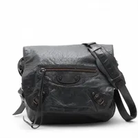 バレンシアガ ザ フォルク レザー ショルダーバッグ カーキ 277043