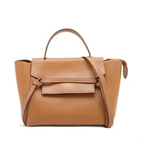 セリーヌ ビッグバッグ バケット ナノ ラフィア×レザー カゴバッグ