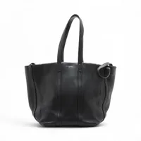 正規品✰バレンシアガ✰レア！ネイビーカバスM オールレザー美品 バレンシアガ ネイビーカバスM レザー トートバッグ ブラック 339936