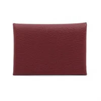 エルメス カルヴィ デュオ シェブルミゾル コインケース ルージュ