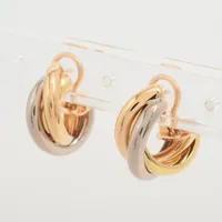 カルティエ トリニティ ピアス 750(YG×PG×WG) 9.0g CR80083231