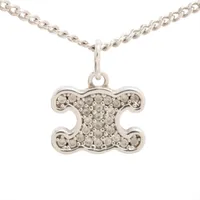 セリーヌ トリオンフ ヘアクリップ GP×ラインストーン シルバー