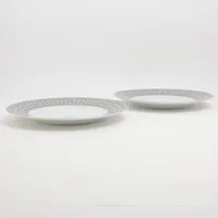 エルメス モザイク24 プラチナ ディナープレート 陶器 シルバー 2枚