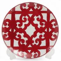 エルメス ガダルキヴィール デザートプレート 陶器 レッド 底印「凧